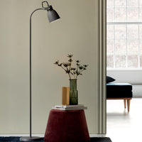 Adrian Floor Grey Metal - PC E27 Tilt 360deg