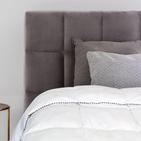 Bamboo Blend Quilt 250GSM Luxury Duvet 100% Cotton Cover - Queen - White