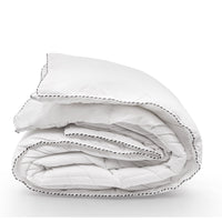 Bamboo Blend Quilt 250GSM Luxury Duvet 100% Cotton Cover - Queen - White