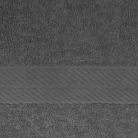4 Piece Cotton Bamboo Towel Set 450GSM - Charcoal
