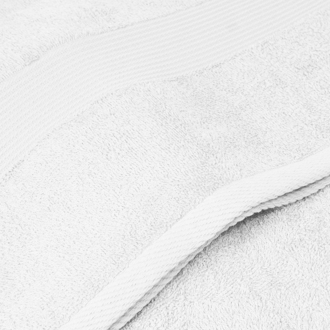 5 Piece Cotton Bamboo Towel Set 450GSM - White