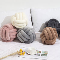 Cushion-Velvet Knot-Cream 30cm x 30cm