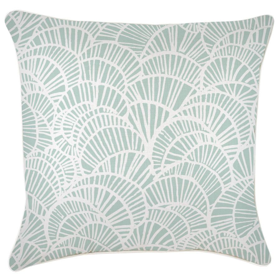 Cushion Cover With Piping-Positano Pale Mint 60cm x 60cm