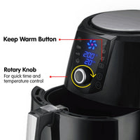 7.2l Electric Air Fryer - 1800w - Black