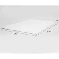 High Density Mattress Foam Topper 7cm - King Single